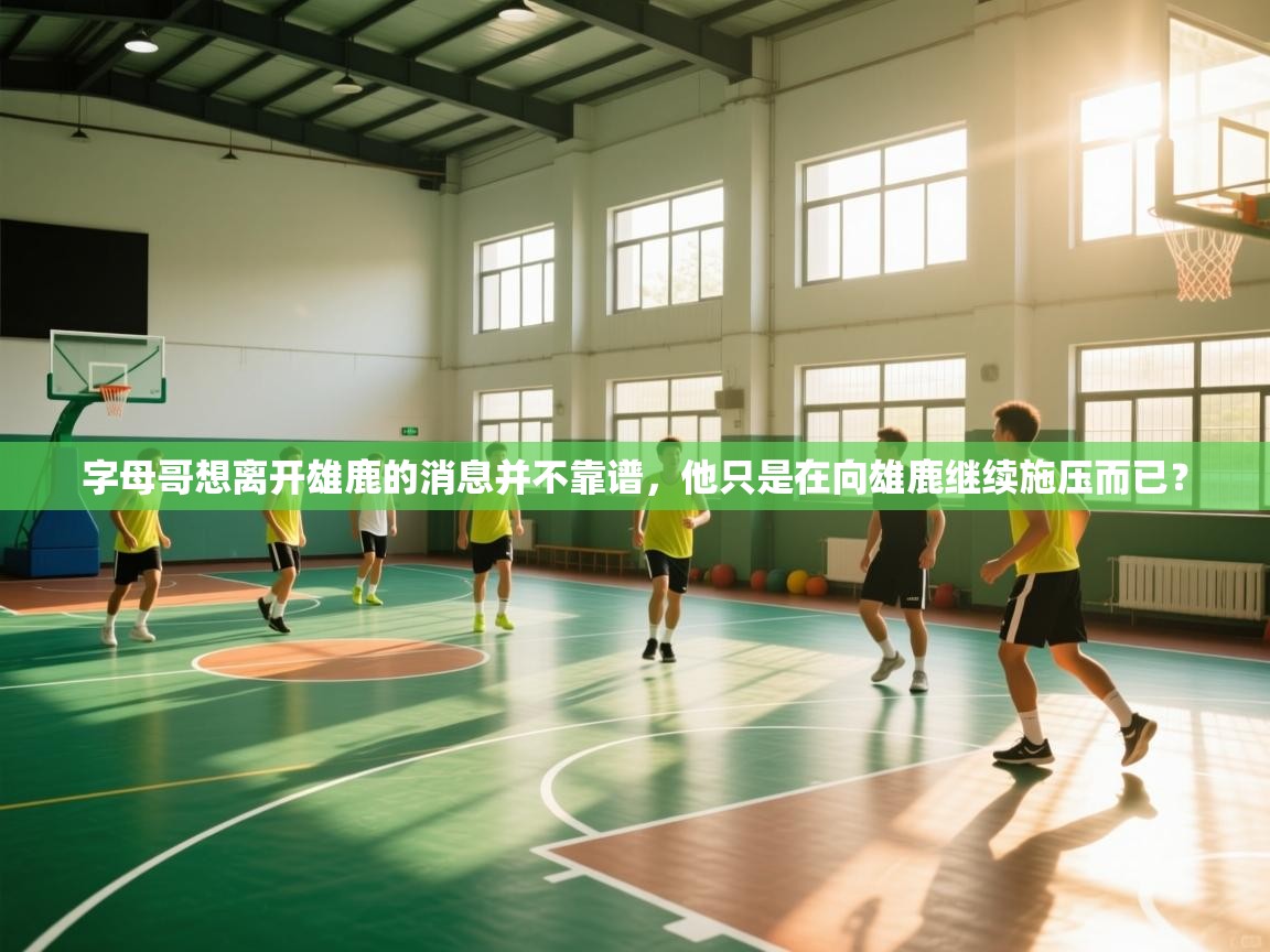 字母哥想离开雄鹿的消息并不靠谱，他只是在向雄鹿继续施压而已？